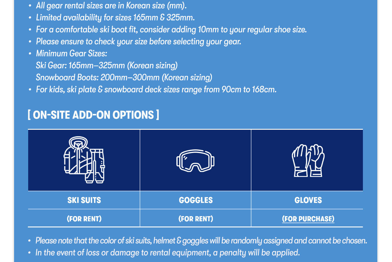 Vé cáp treo và thuê thiết bị tại Sono Ski Resort Công viên Vivaldi